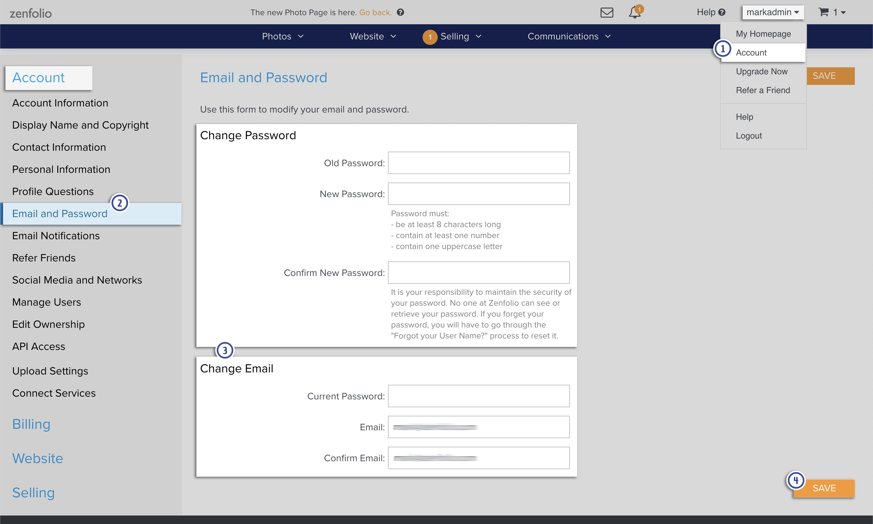 changing-email-and-password-zenfolio