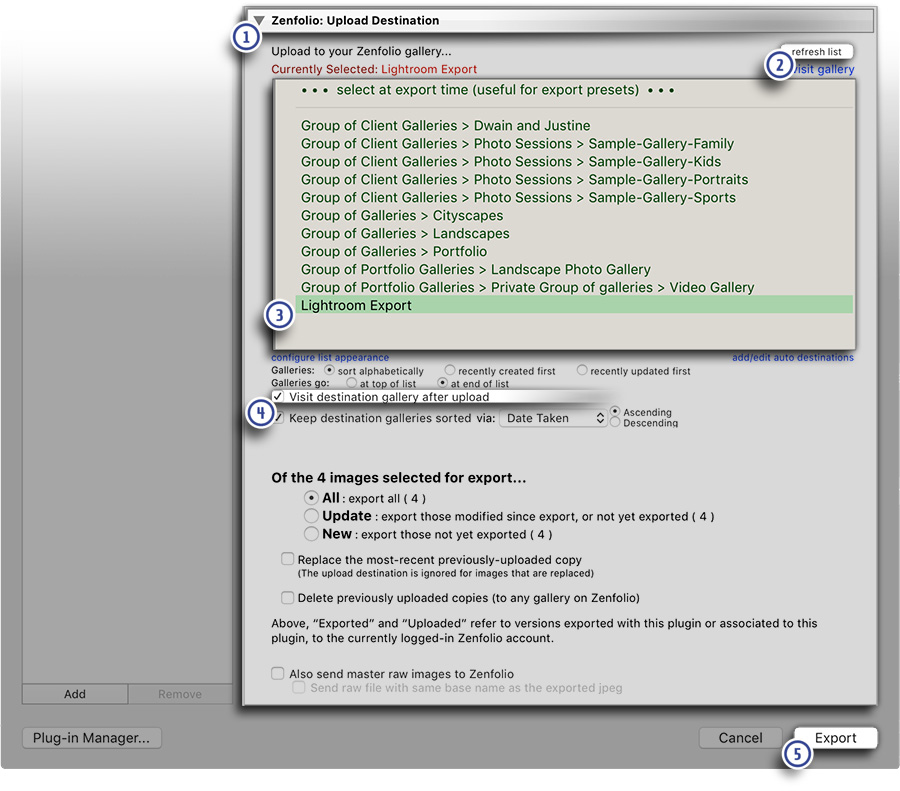 How to use Jeffrey Friedl's Lightroom Plugin Zenfolio